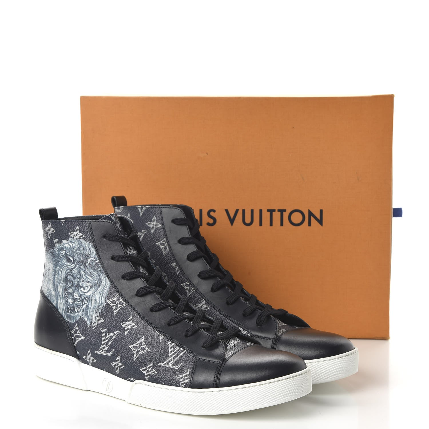 Louis Vuitton Savane Monogram Chapman Lion Sneakers 11 Encre 9 of 9