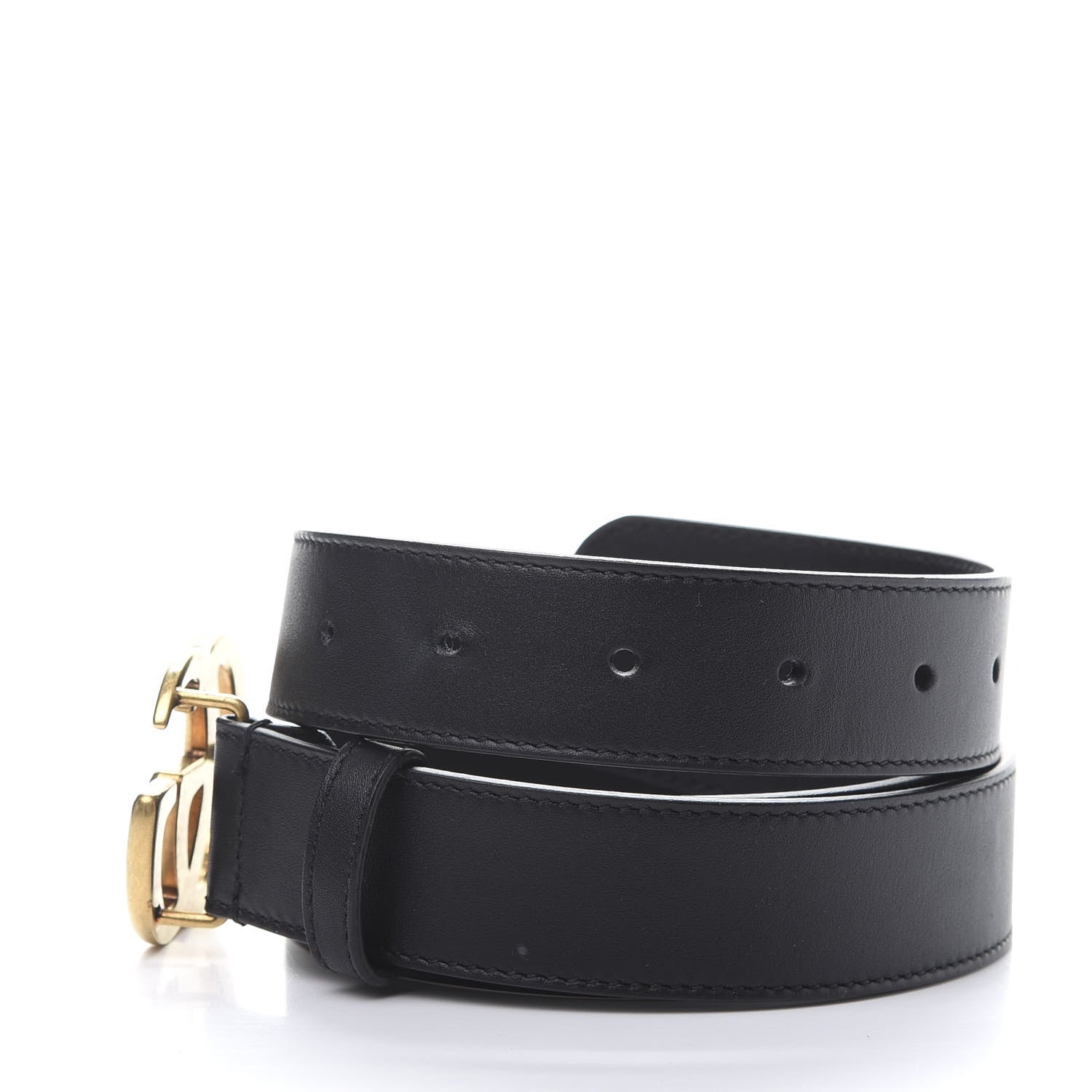 Gucci Calfskin Double G 30mm Belt 85 34 Black 4 of 7