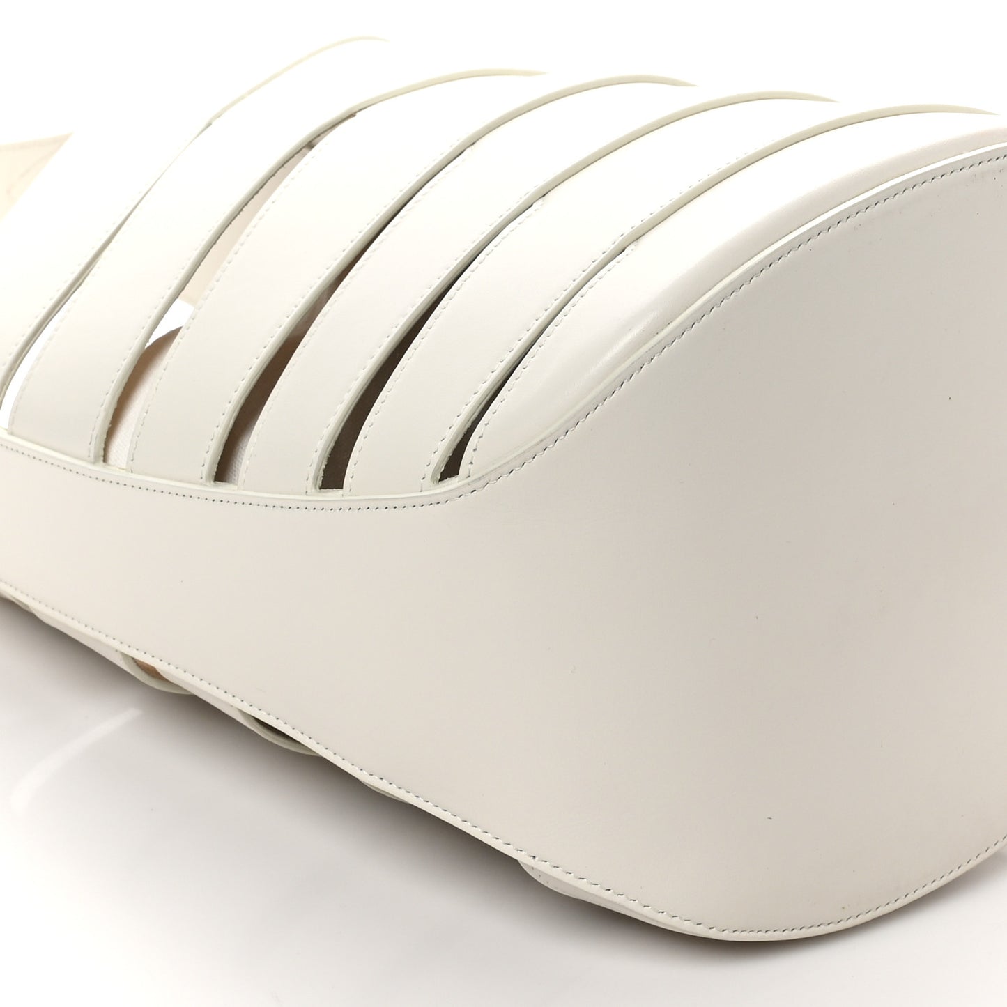 Lux Calfskin Medium Babel Bag Ivory