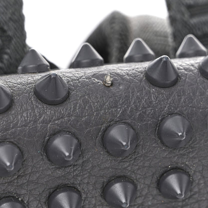Christian Louboutin Calfskin Spiked Small Explorafunk Backpack Charbon 15 of 15