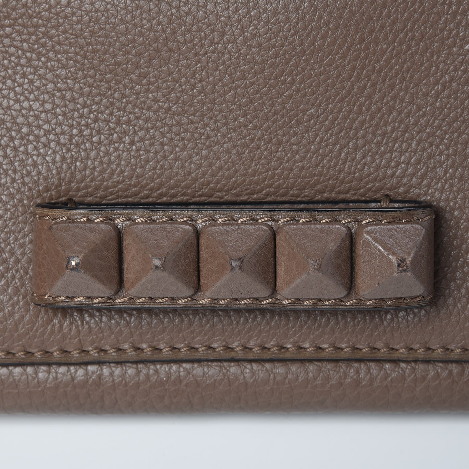 Valentino Garavani Pebbled Calfskin Va Va Voom Shoulder Bag Brown 9 of 9