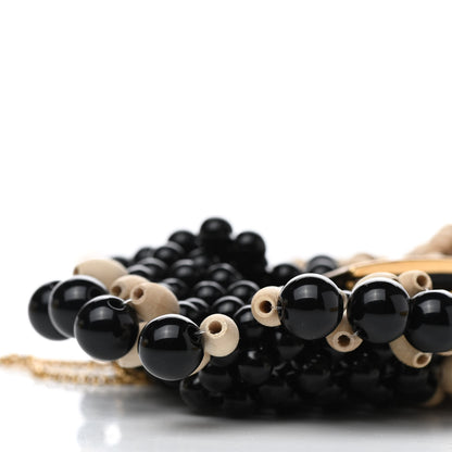 Fendi Acrylic Wood Beaded Pico Baguette Charm Natural 9 of 11