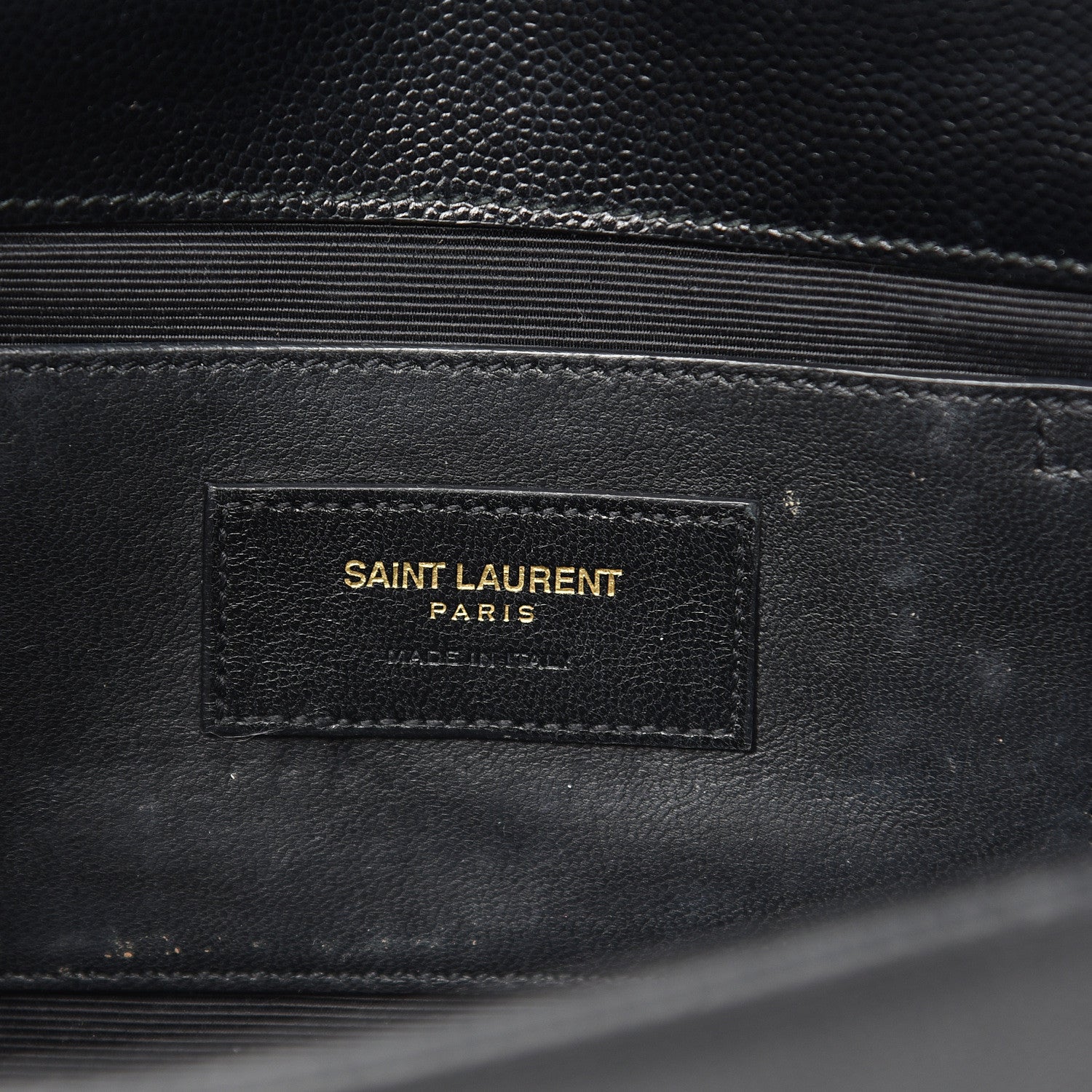 Saint Laurent Grain De Poudre Classic Monogram Kate Clutch Black 6 of 13