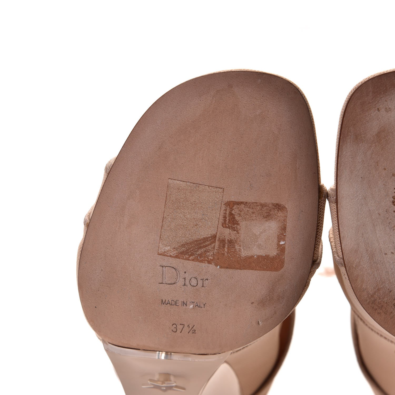 Christian Dior Micro Resille Alena Etoile Sandals 37.5 Nude 5 of 8