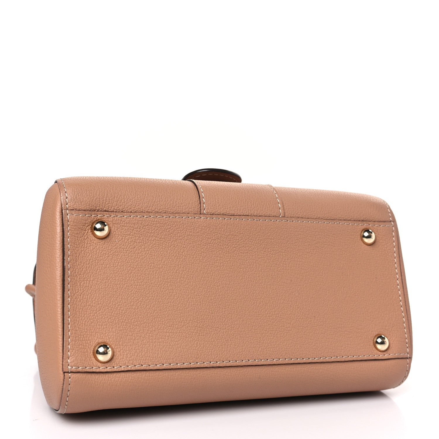 Delvaux Grained Calfskin Mini Brillant Satchel Nude 4 of 9