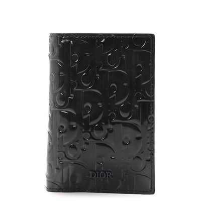 Christian Dior Patent Vertical Card Holder Black 1 of 8