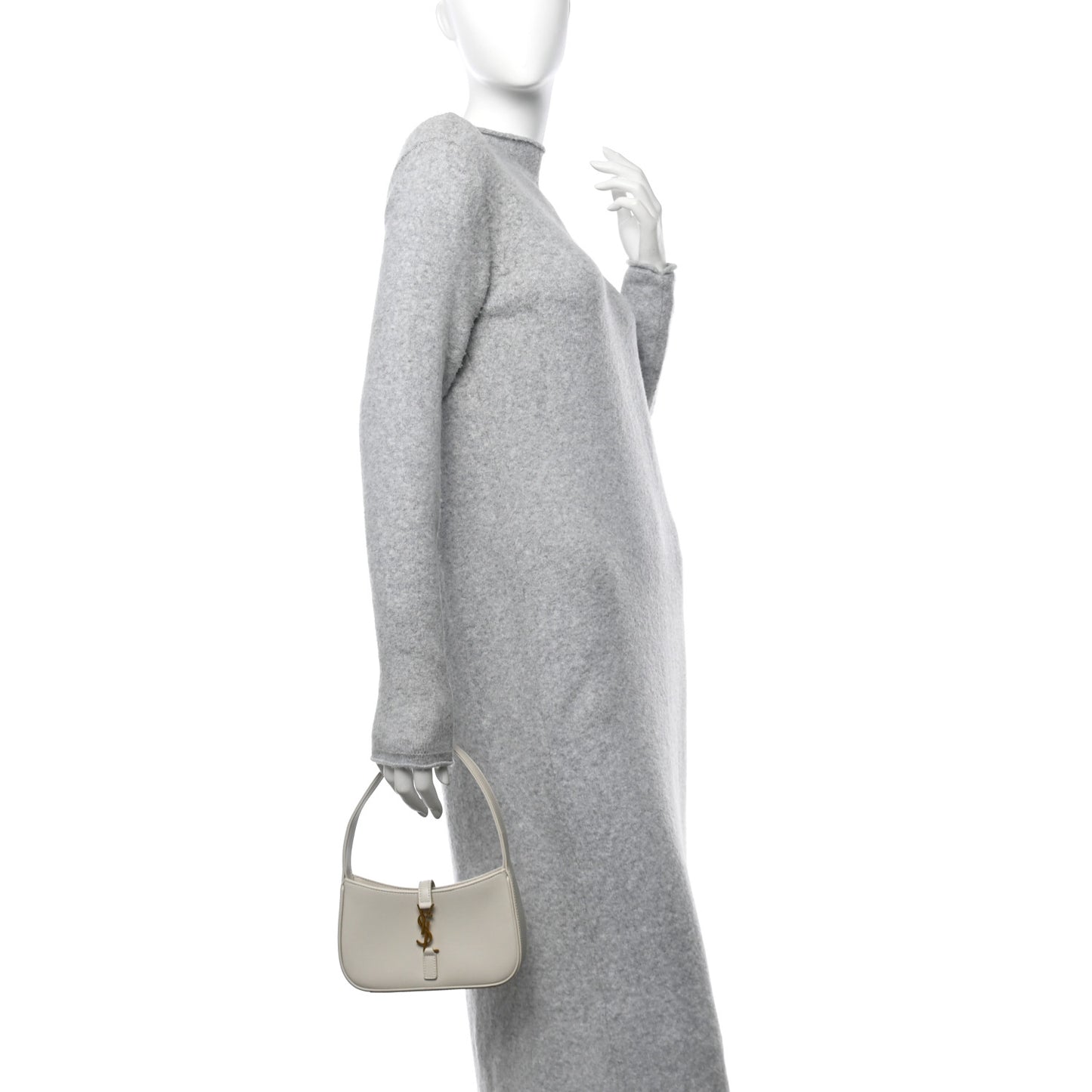 Smooth Calfskin Le 5 A 7 Mini Hobo Blanc Vintage