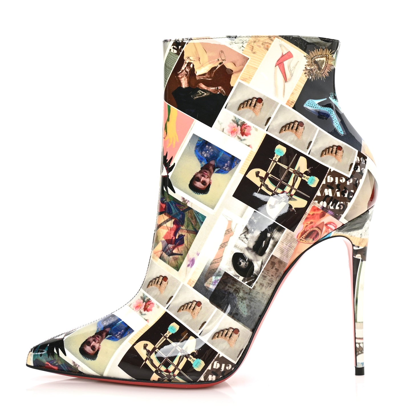 Patent Collage So Kate Booty 100 Ankle Boots 40 Multicolor