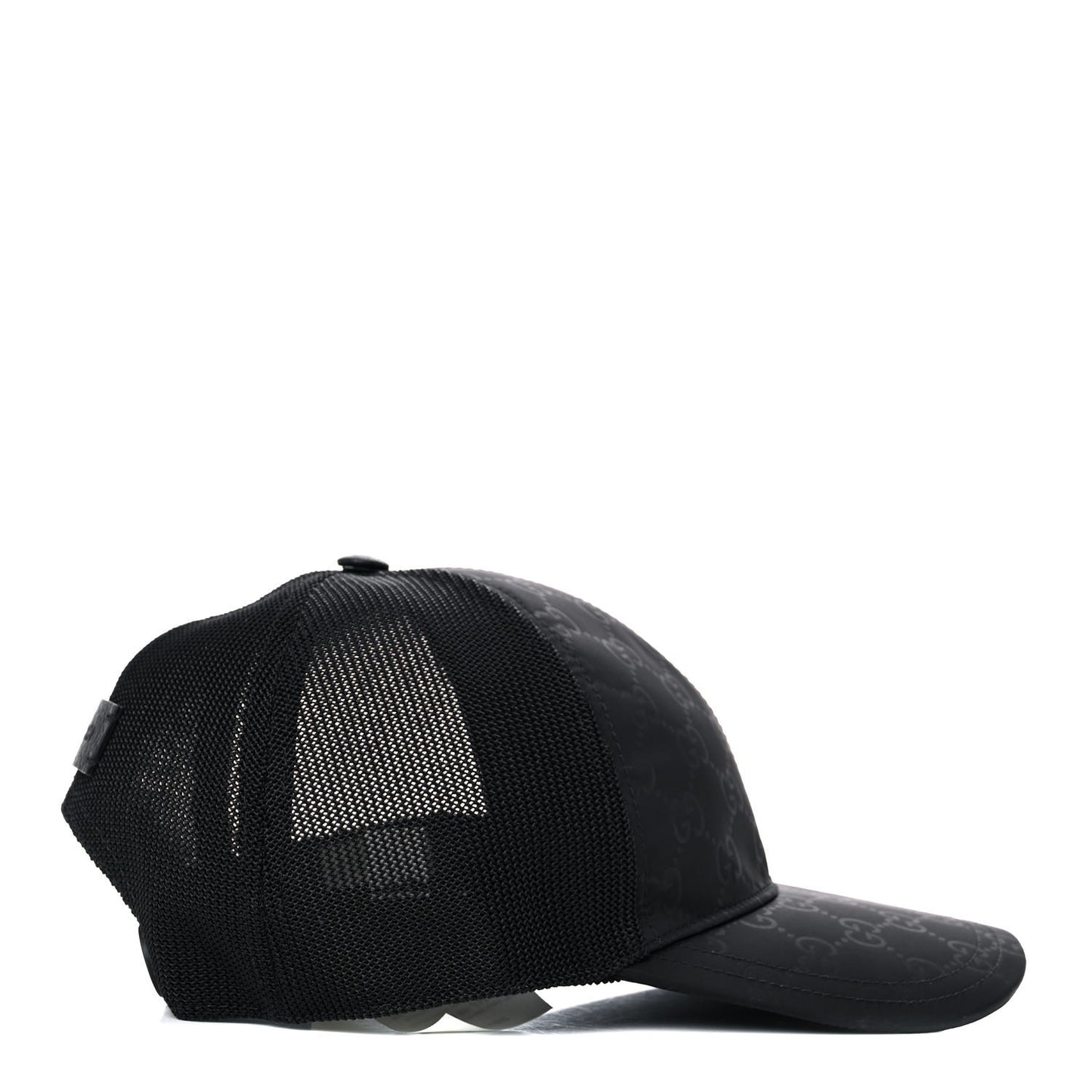 Nylon Monogram Baseball Hat M Black