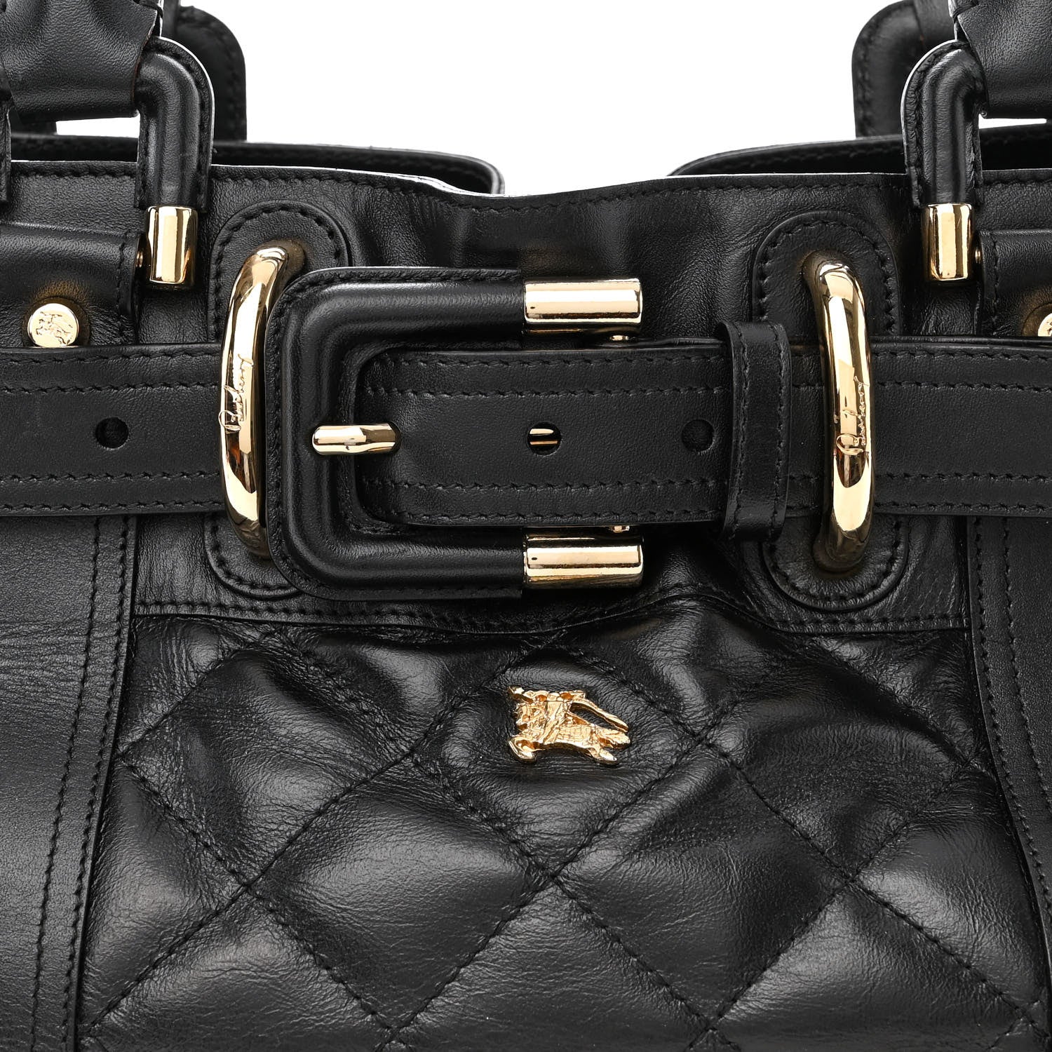Burberry Calfskin Quilted Baby Beaton Black 11 of 13