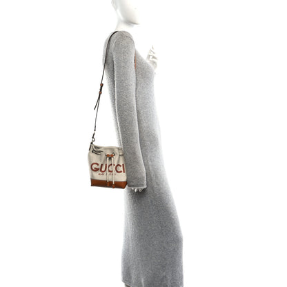 Gucci Canvas Supreme Monogram Reversible Bucket Bag Beige 2 of 10