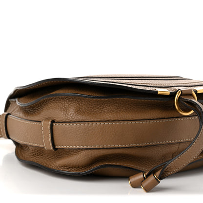 Chloe Grained Calfskin Medium Marcie Saddle Bag Brown 9 of 10
