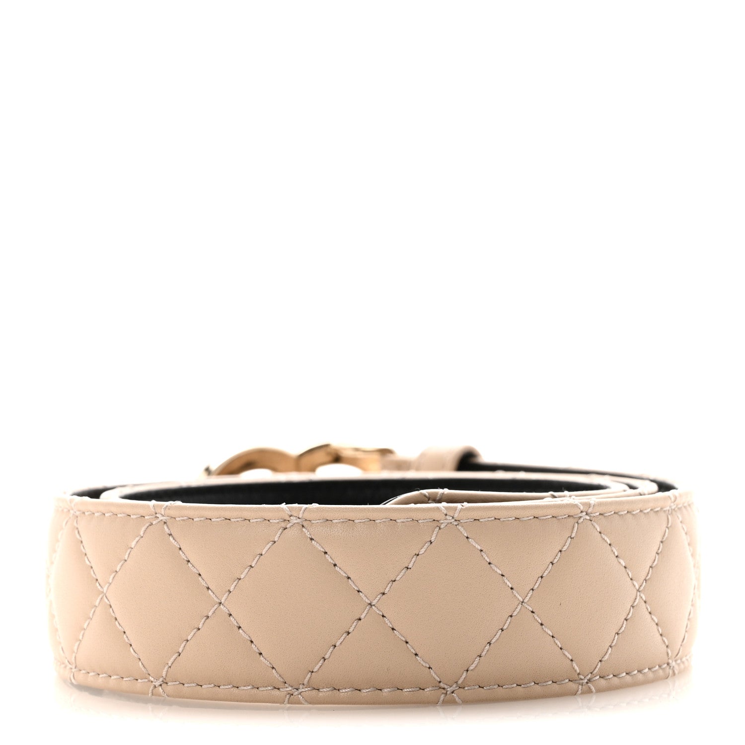 Chanel Lambskin Quilted CC Belt 75 30 Beige 1874506 – FASHIONPHILE