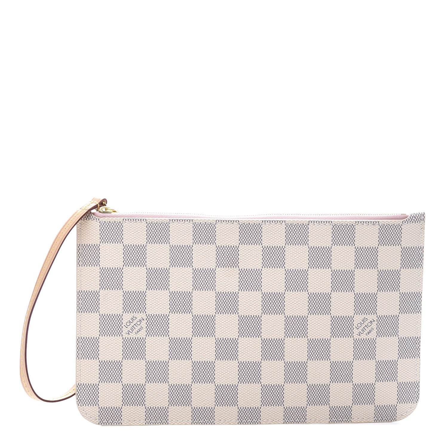 Louis Vuitton Damier Azur Neverfull MM GM Pochette Rose Ballerine 1 of 9