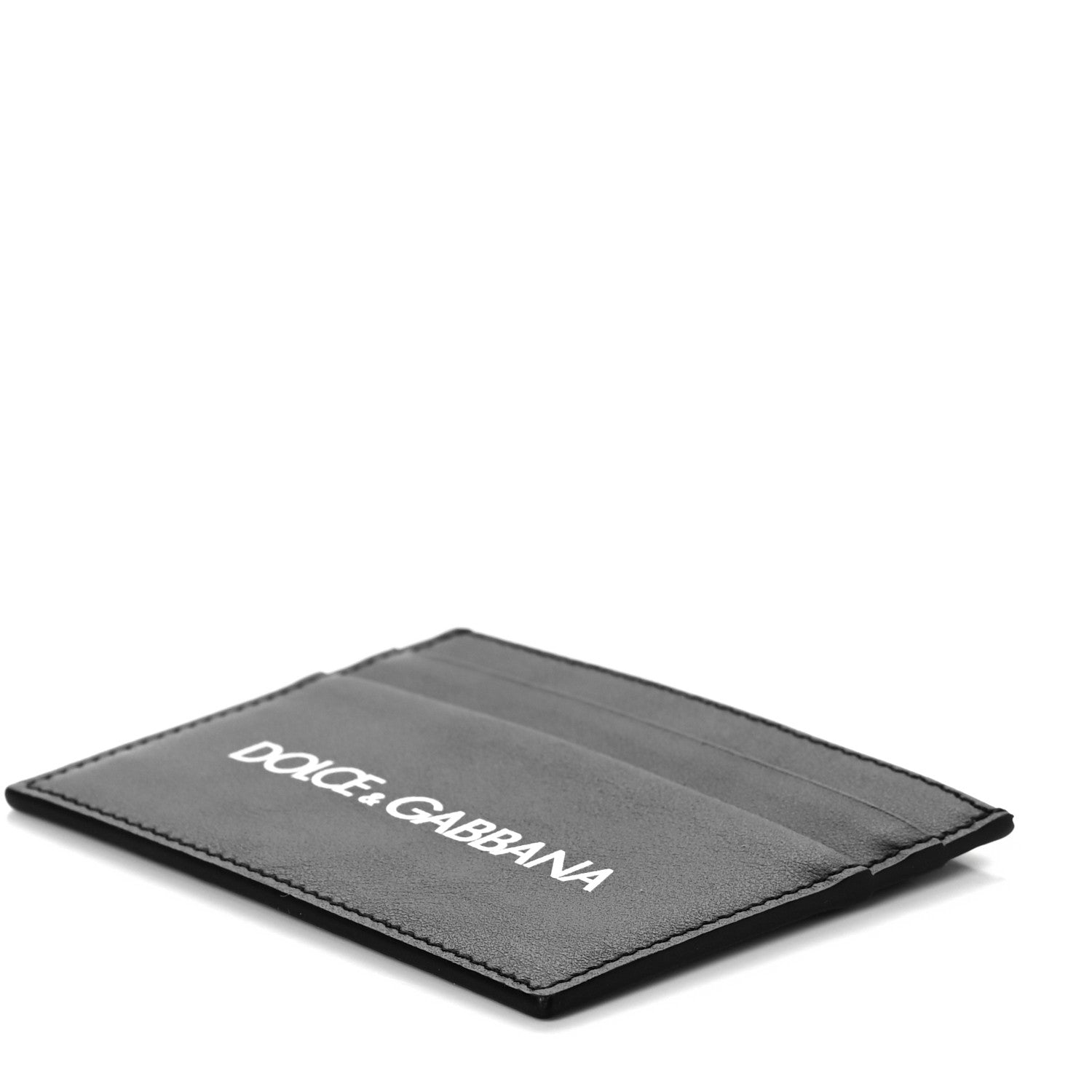 Dolce & Gabbana Calfskin Logo Card Holder Black 7 of 7