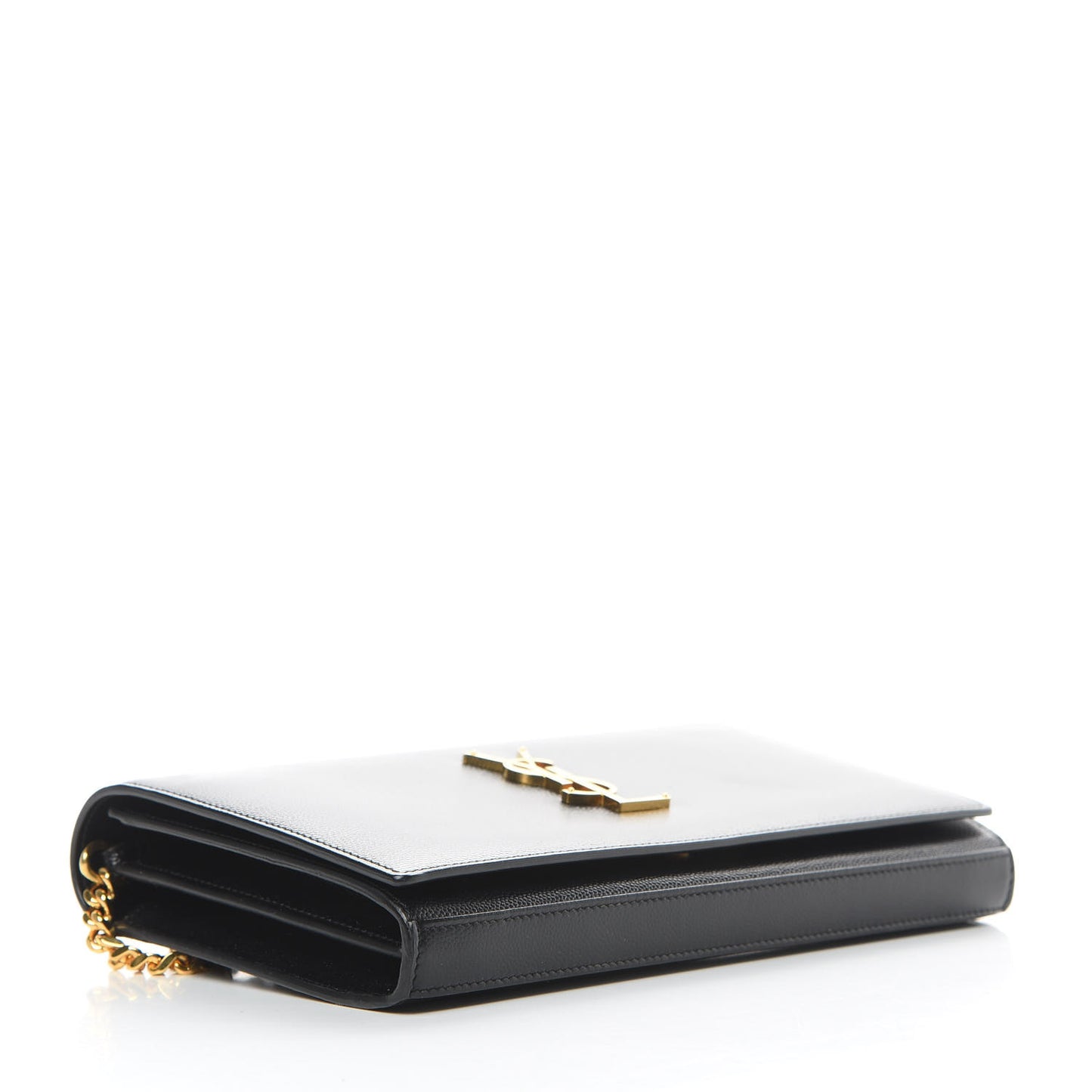 Grain De Poudre Monogram Chain Wallet Black