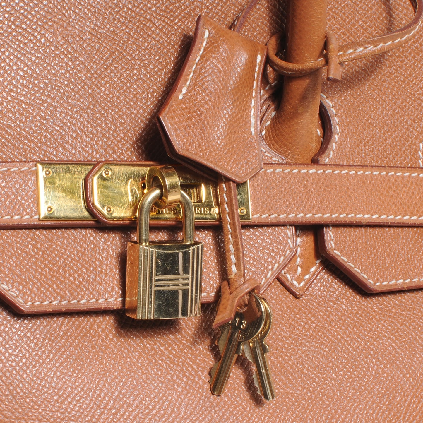 Epsom Birkin 35 Gold