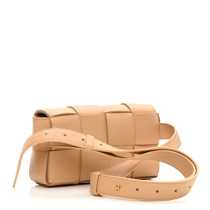 Bottega Veneta Lambskin Intreccio Cassette Belt Belt Bag Almond 3 of 8