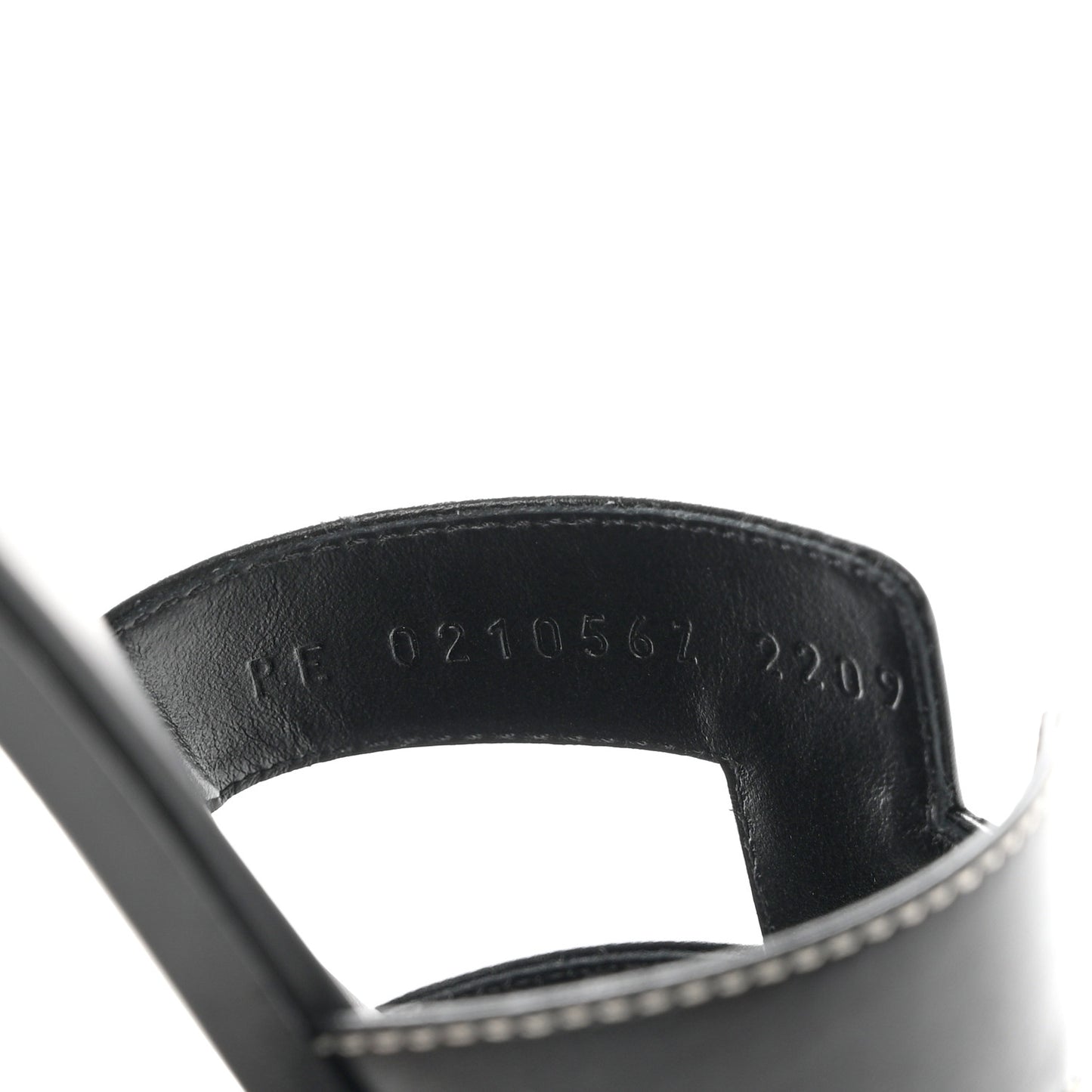 Box Calfskin Oran Sandals 38 Black