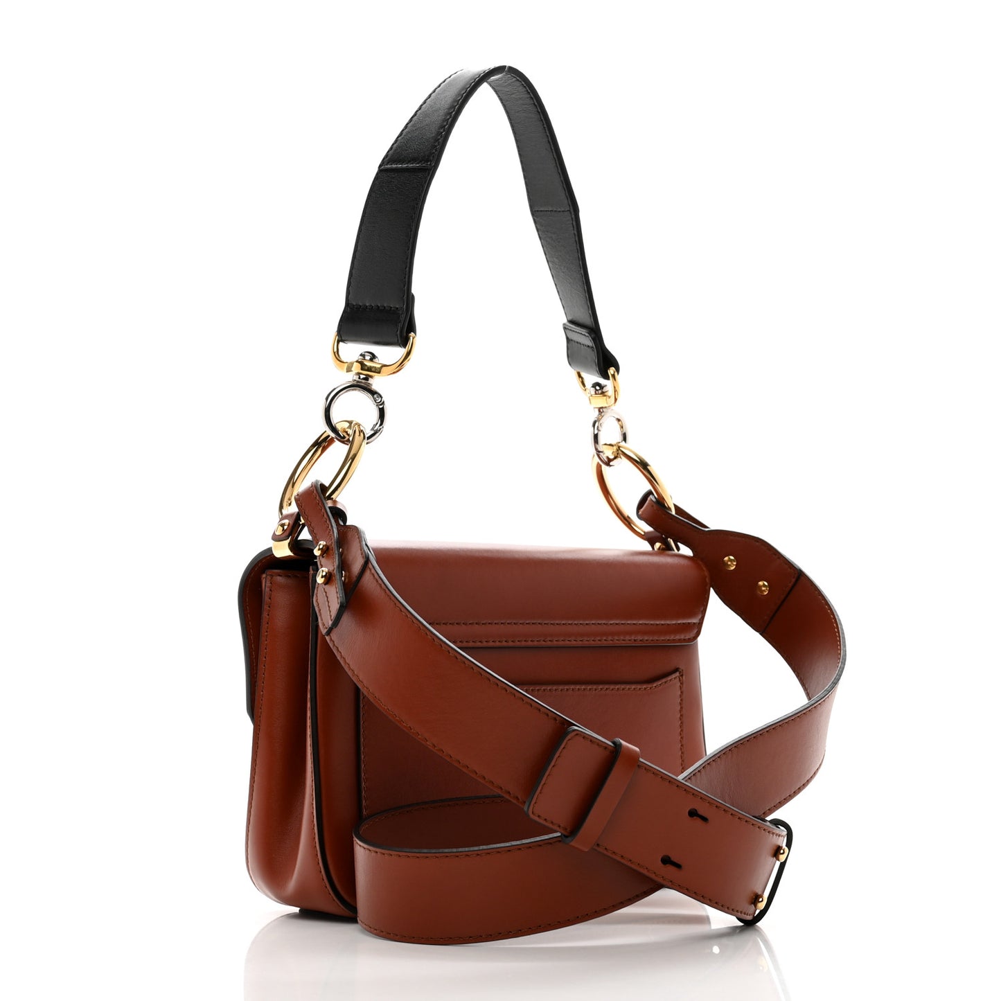 Calfskin Small C Double Carry Sepia Brown