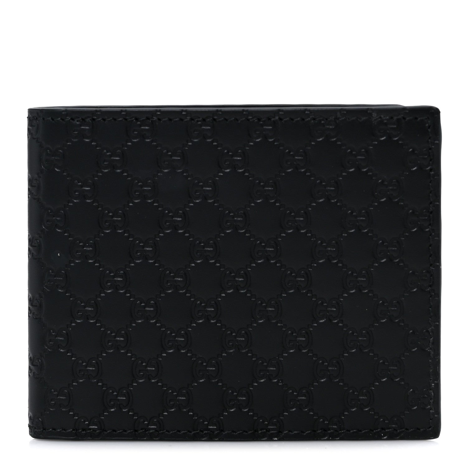 Gucci Micoguccissima Bi-Fold Wallet Black 1 of 9