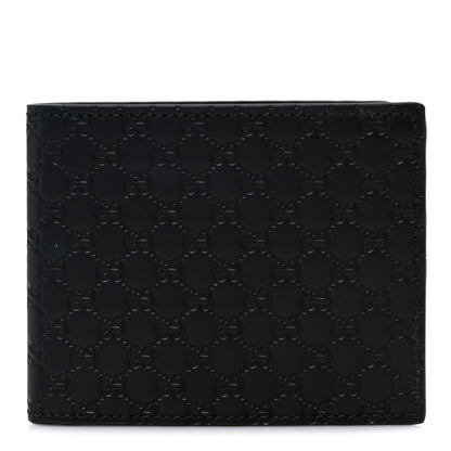 Gucci Micoguccissima Bi-Fold Wallet Black 1 of 9