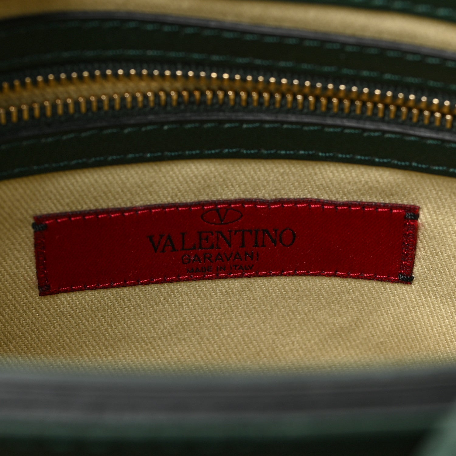 Valentino Garavani Vitello Rockstud Shoulder Flap Bag Green 6 of 10