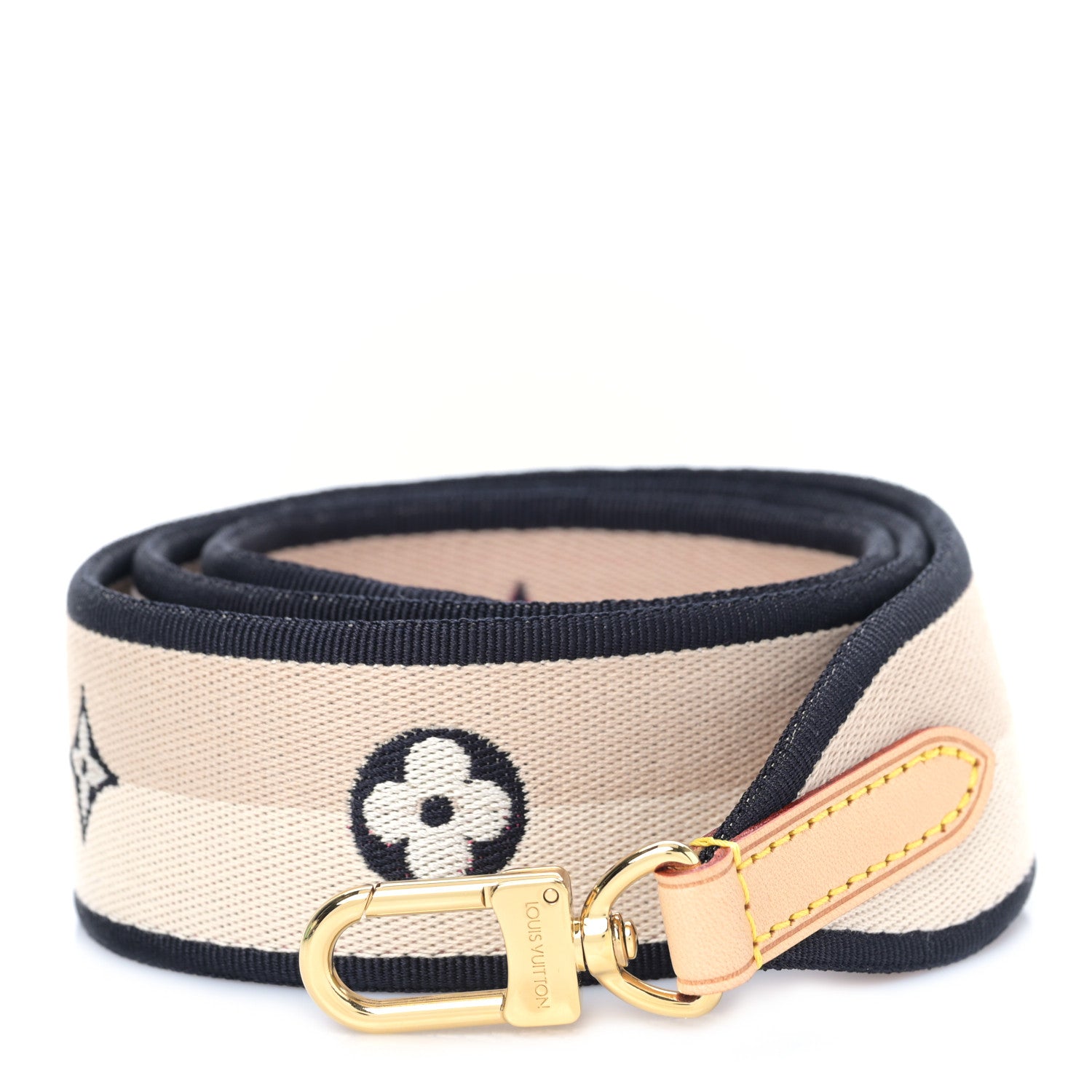 Louis Vuitton Jacquard Speedy Bandouliere 20 Shoulder Strap Black 1 of 3