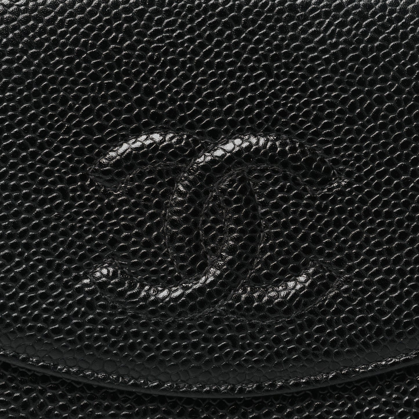 Caviar Timeless CC Flap Wallet Black