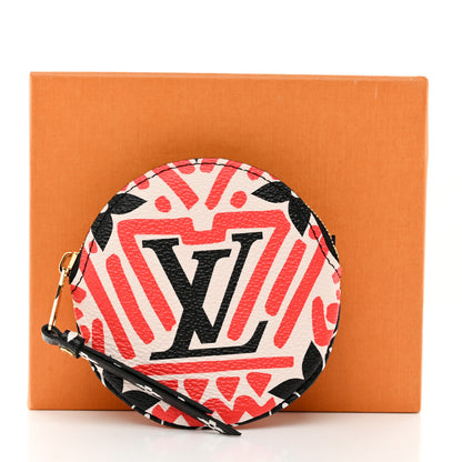 Louis Vuitton Monogram Giant Crafty Round Coin Purse Creme Rouge 7 of 7