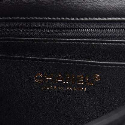 Chanel Lambskin Quilted Mini Rectangular Flap Black 6 of 8