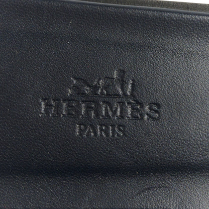 Hermes Denim Canvas Oran Sandals 37.5 Bleu Brut 7 of 9
