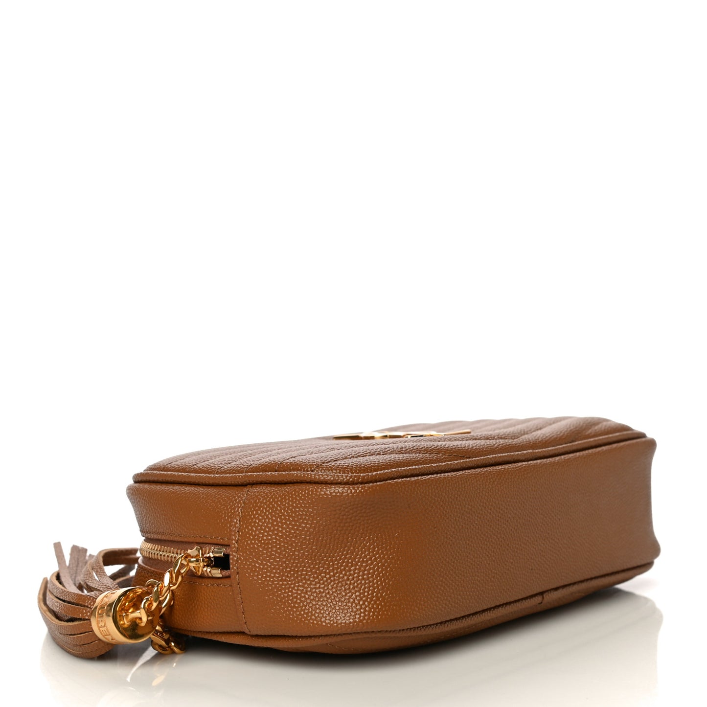 Grain De Poudre Matelasse Monogram Mini Lou Camera Bag Dark Natural