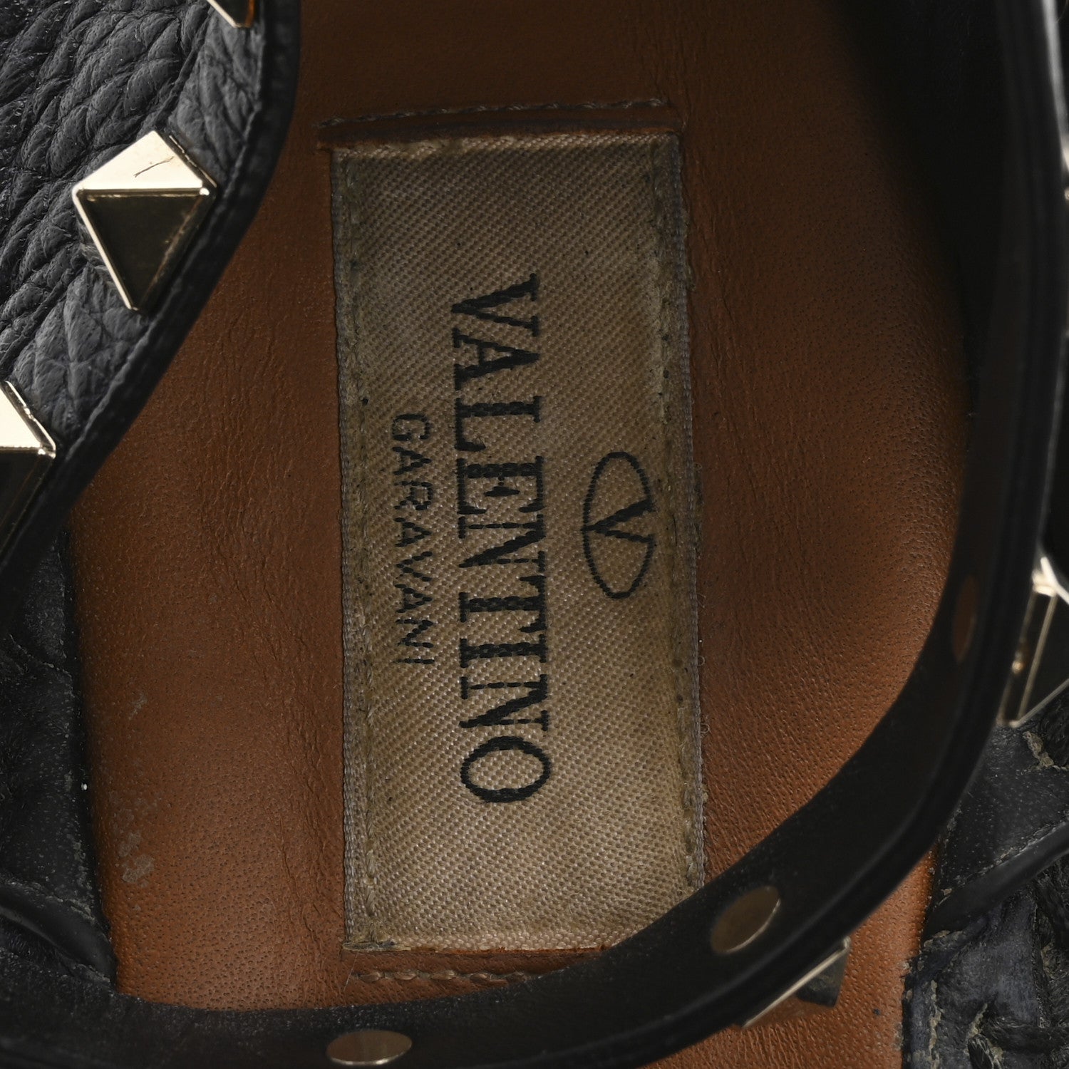 Valentino Garavani Grained Calfskin Rockstud Ankle Strap Espadrille 15/105mm Wedge Sandals 41 Black 7 of 14