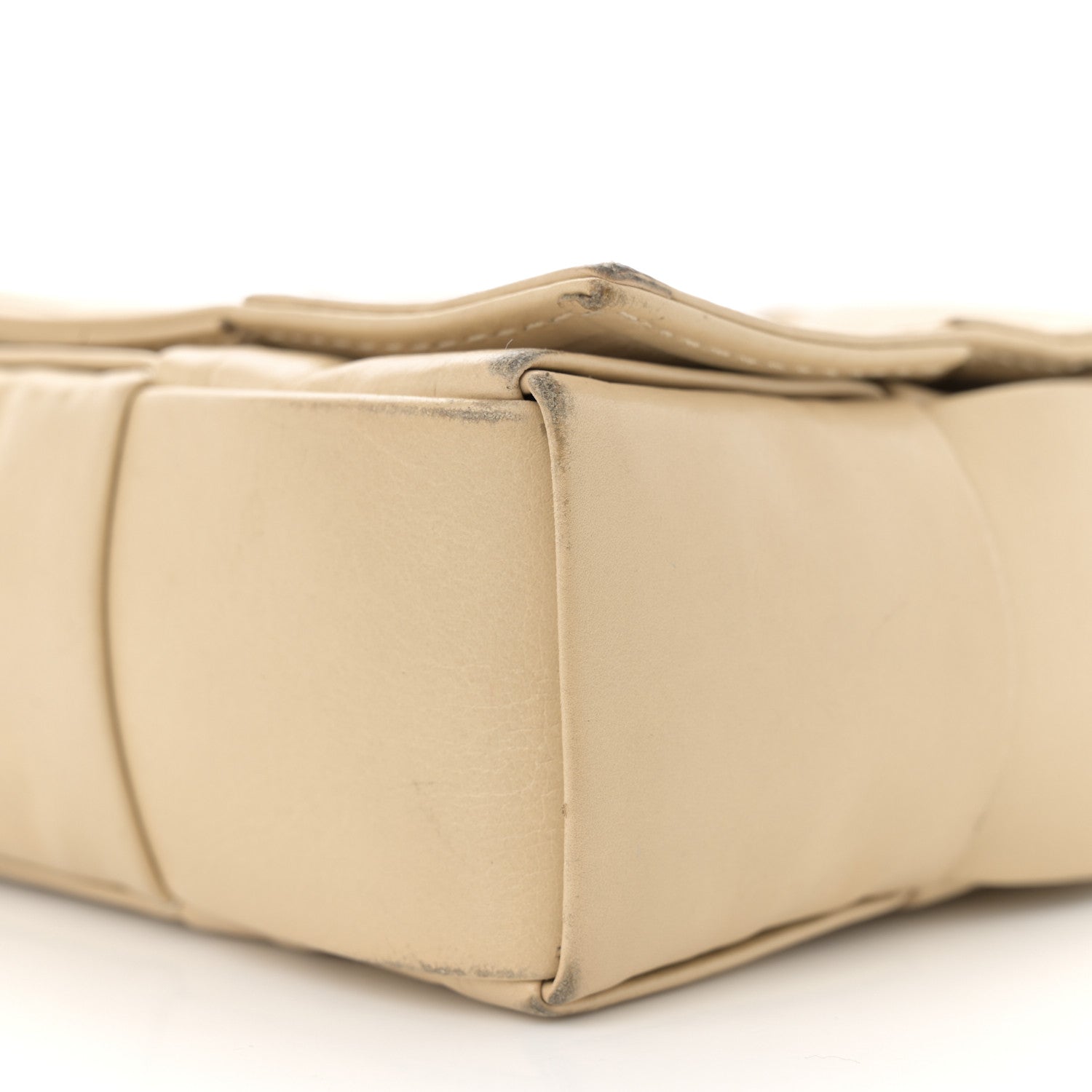 Bottega Veneta Paper Calfskin Maxi Intreccio Cassette Crossbody Bag Beige 10 of 14