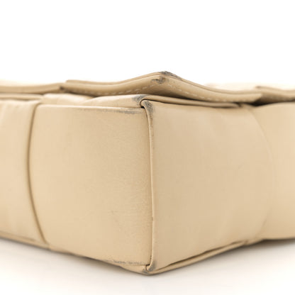 Bottega Veneta Paper Calfskin Maxi Intreccio Cassette Crossbody Bag Beige 10 of 14