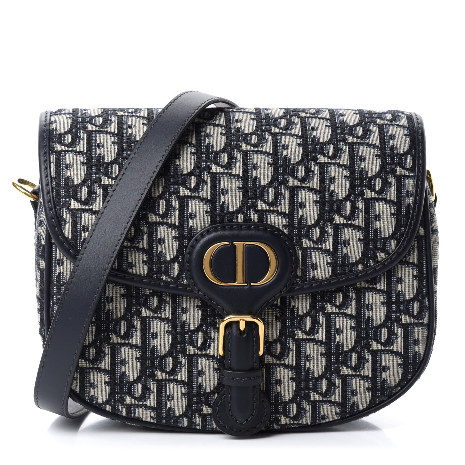 Christian Dior Oblique Medium Bobby Flap Blue 1 of 10