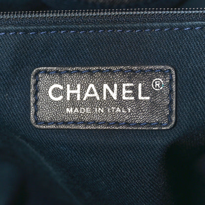 Chanel Denim Medium Deauville Tote Dark Blue 6 of 15