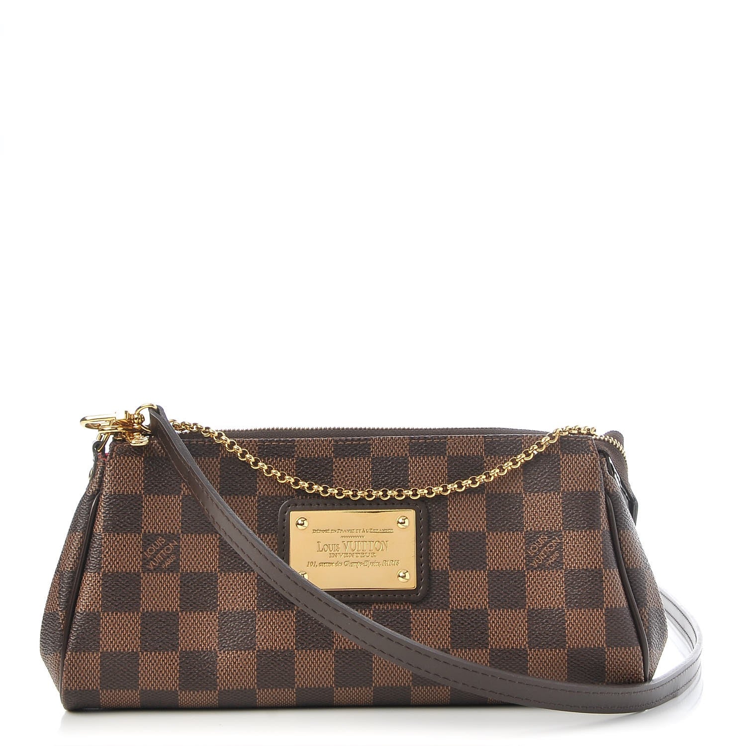 Louis Vuitton Damier Ebene Eva Clutch 1 of 7