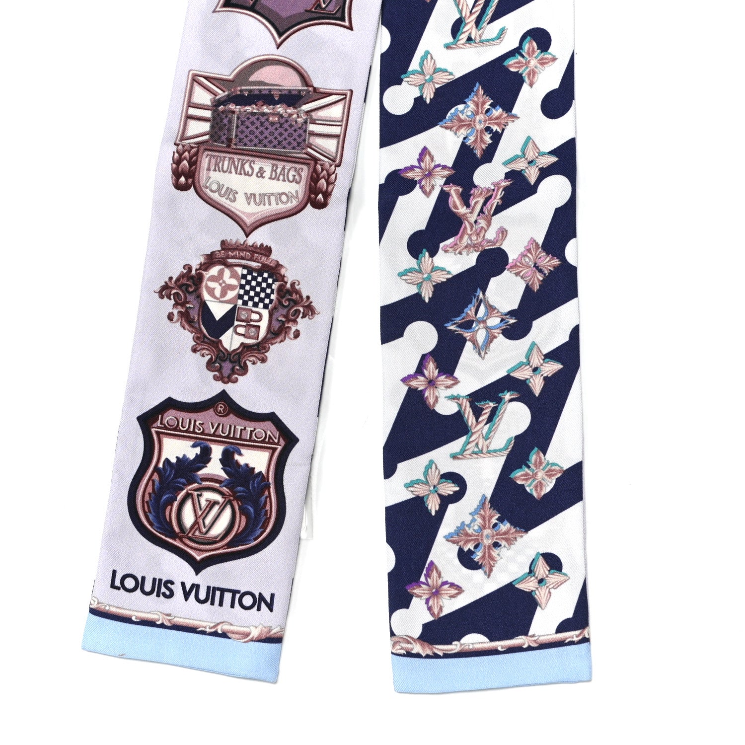 Louis Vuitton Silk Into Louis Bandeau Blue Grey 2 of 3