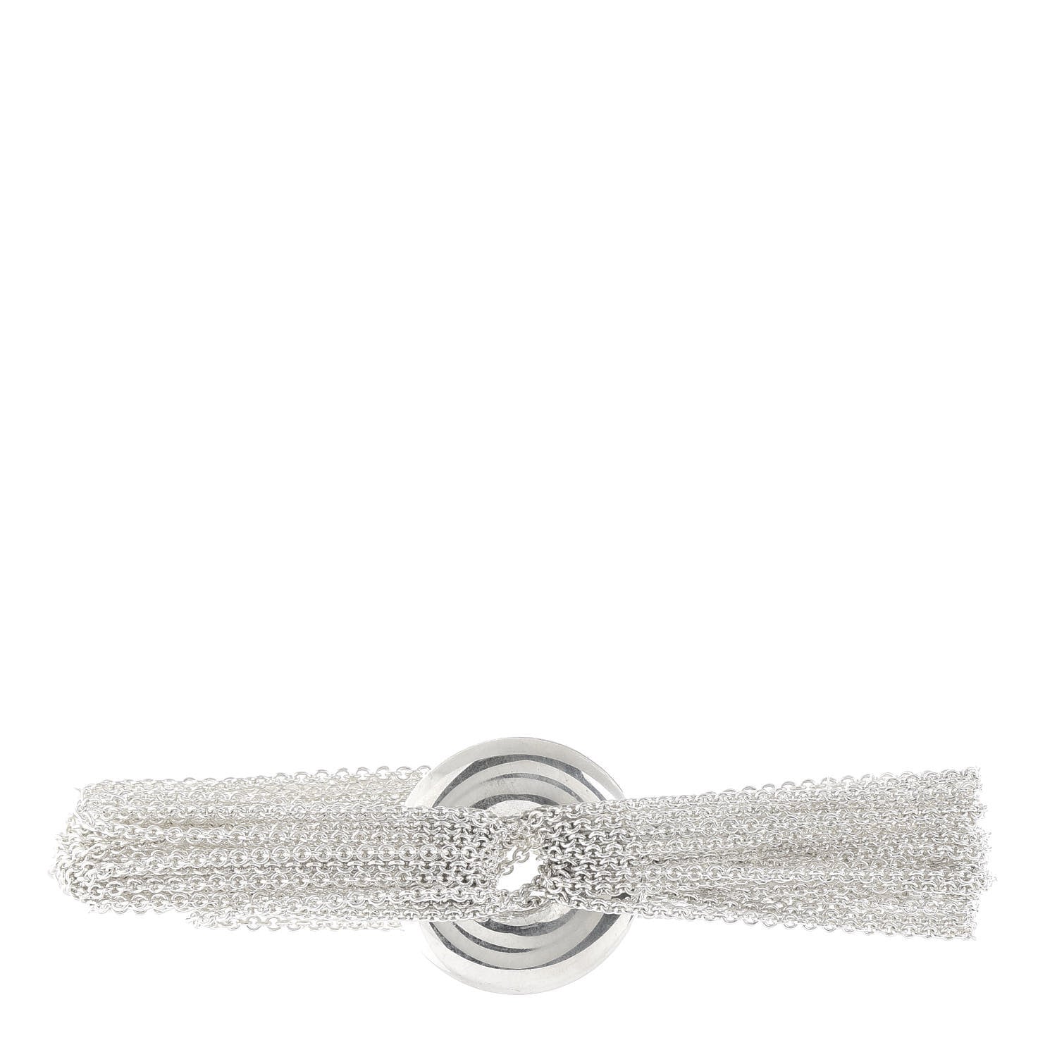 Tiffany Sterling Silver Multi-Chain Circle Toggle Bracelet 1 of 6