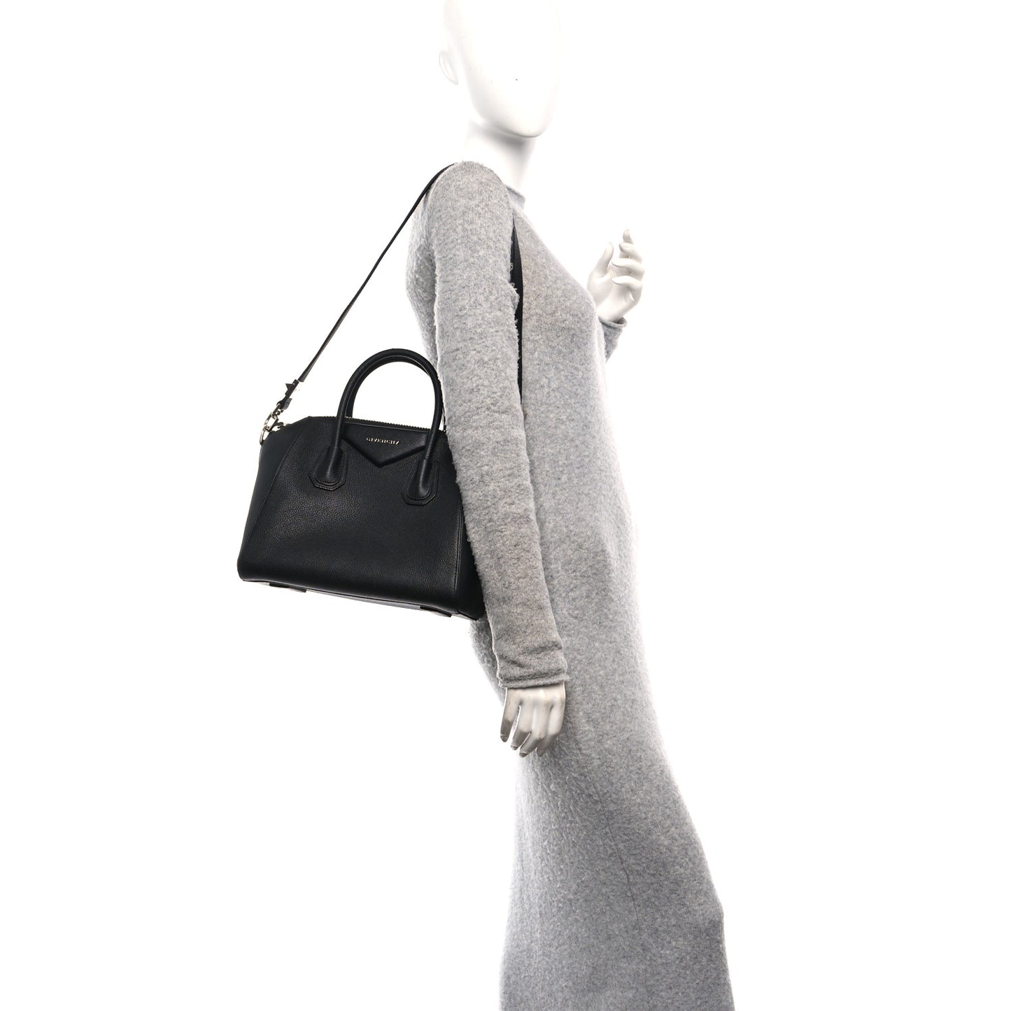 Sugar Goatskin Small Antigona Black