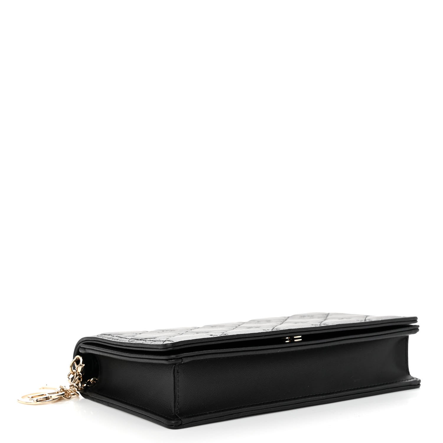 Christian Dior Lambskin Cannage Lady Dior Pouch Black 5 of 10