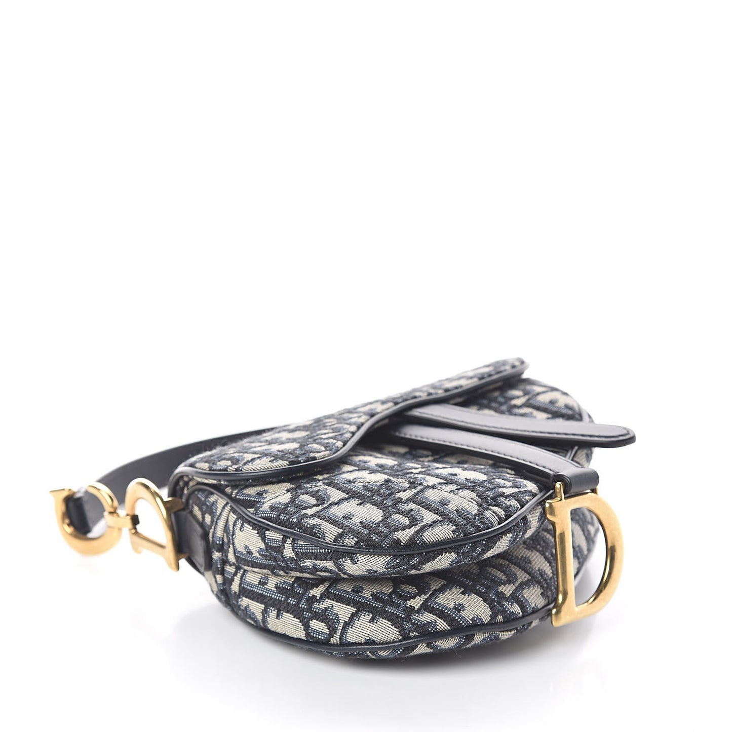 Oblique Mini Saddle Bag Blue