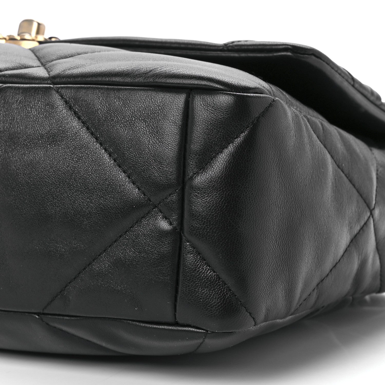 Chanel Lambskin Quilted Large Chanel 19 Flap Black 9 of 9
