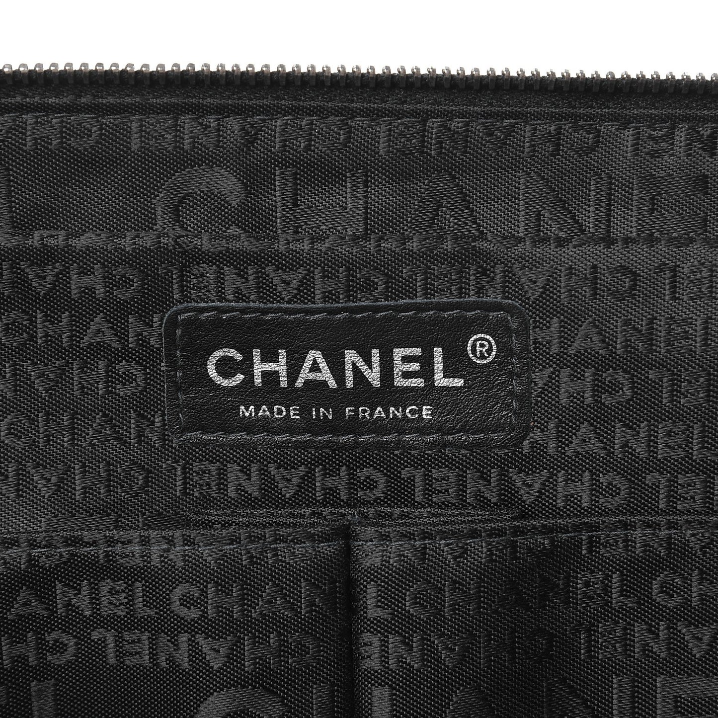 Nylon Square Quilted Flap Black