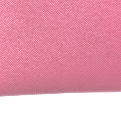 Prada Saffiano Metal Zip Around Wallet Geranio 23 of 23