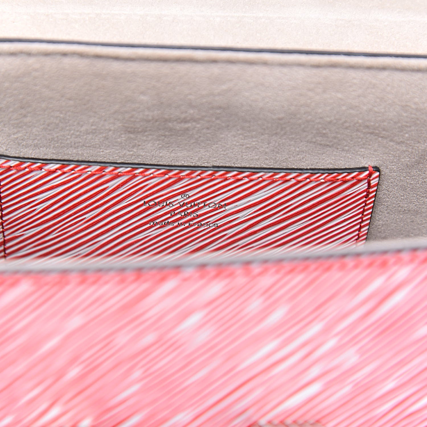 Louis Vuitton Epi Studded Twist Shoulder Bag MM Denim Red 6 of 9