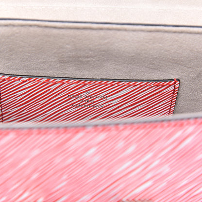 Louis Vuitton Epi Studded Twist Shoulder Bag MM Denim Red 6 of 9