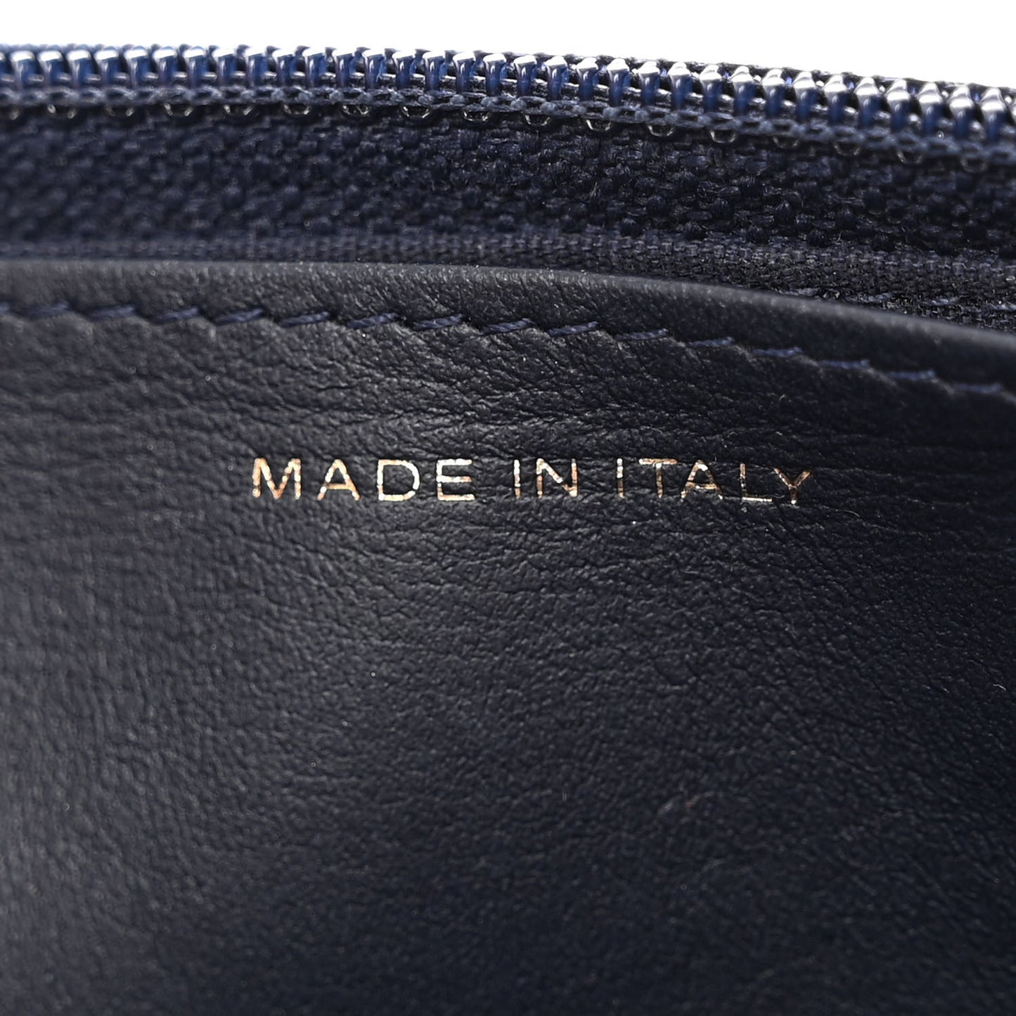 Caviar Quilted Boy Wallet On Chain WOC Navy